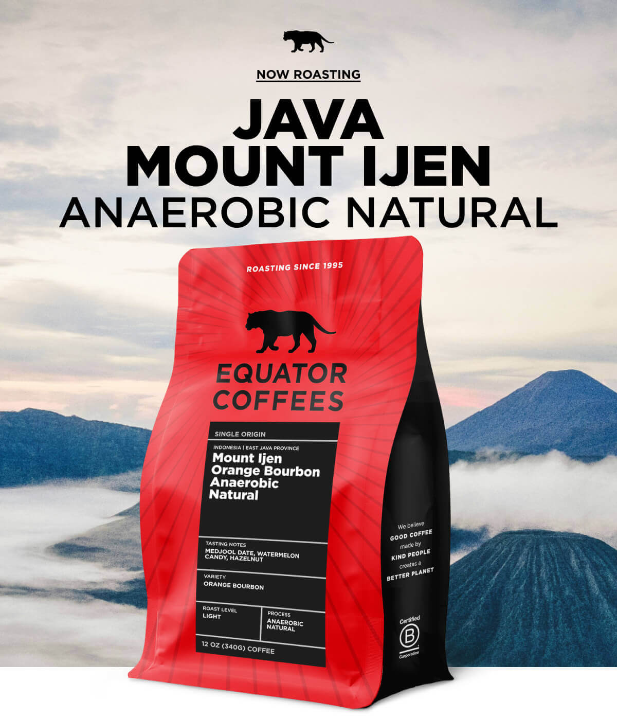 Now Roasting: Java Mount Ijen Orange Bourbon Anaerobic Natural