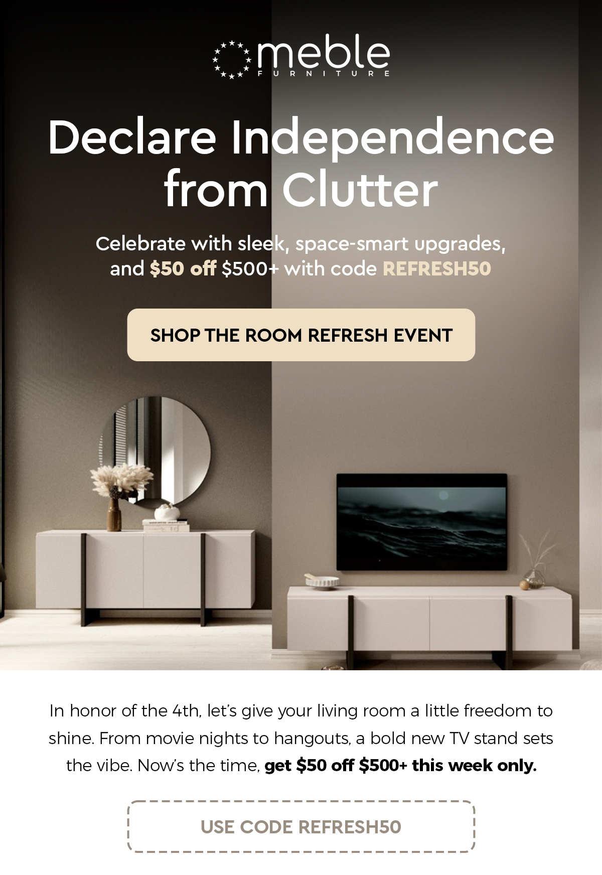 Shop the room refresh event