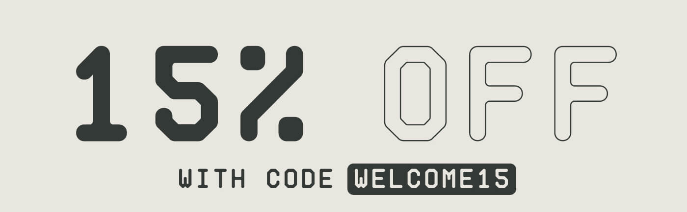 15% OFF with code WELCOME15