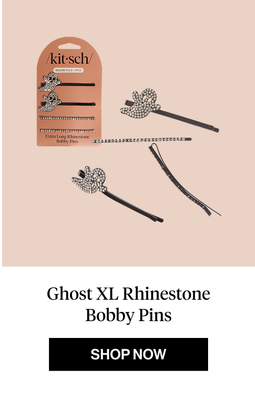 Ghost XL Rhinestone Bobby Pins