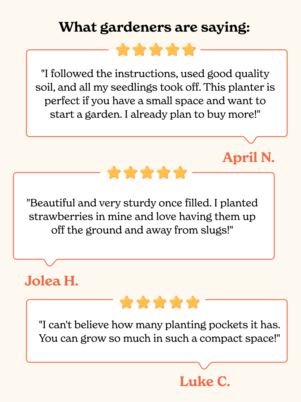 What other gardeners are saying