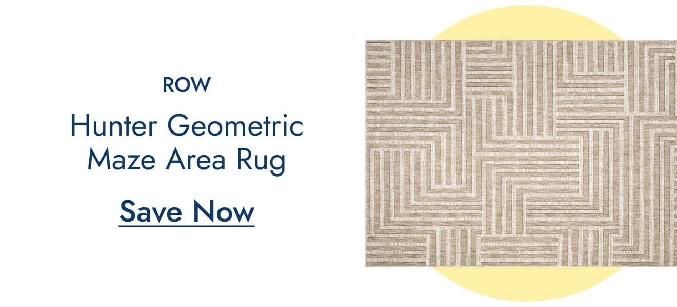 ROW Hunter Geometric Maze Area Rug