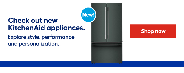 Check out new KitchenAid appliances.