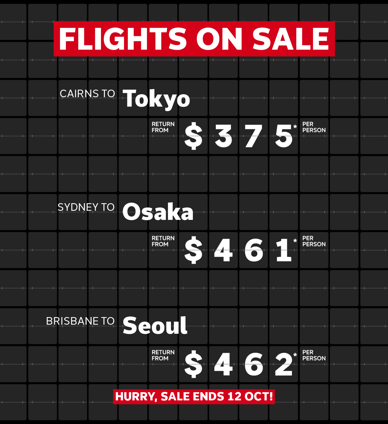 Our hottest flight deals of the week!