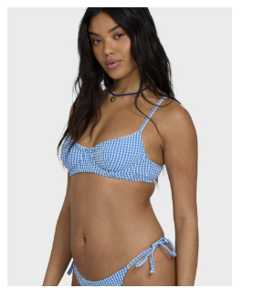 Mini Wave Check Helena Underwire Bikini Top