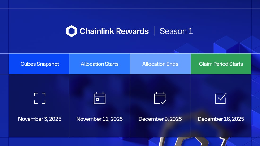Chainlink Rewards Season 1 is now live.
