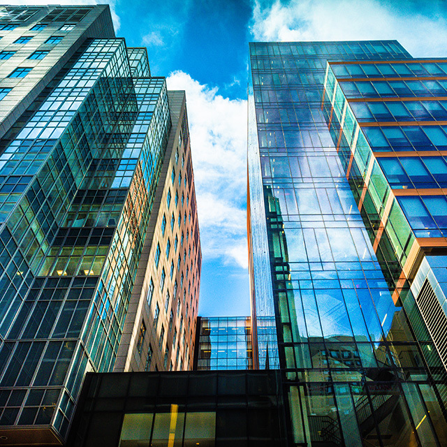 Exterior building shot of Dana-Farber Cancer Institute