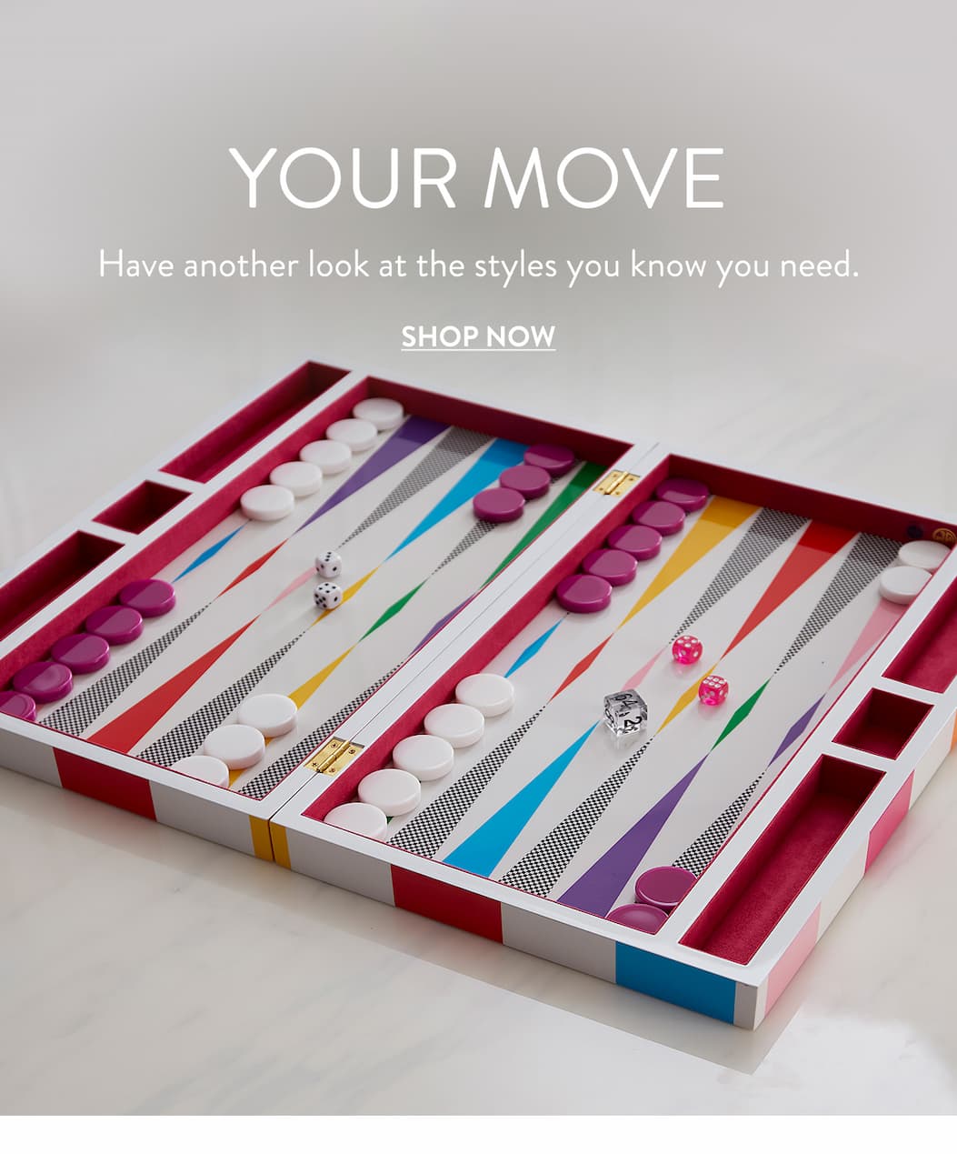Checkerboard Backgammon Set