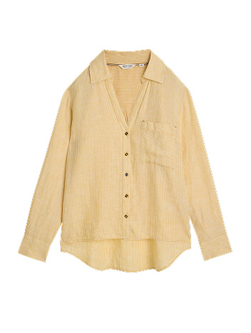 Shop Sadie Linen Boyfriend Shirt