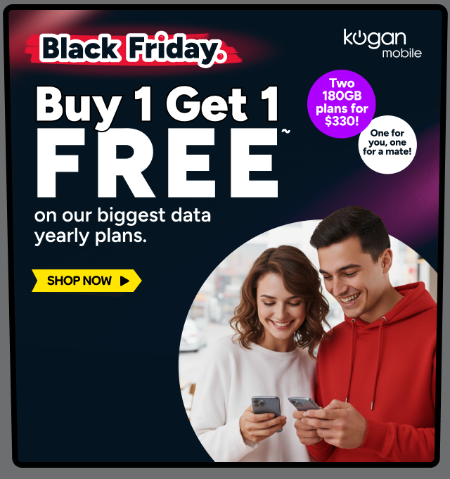Kogan Mobile - Buy One Get One Free Large 365 Day Plan ~