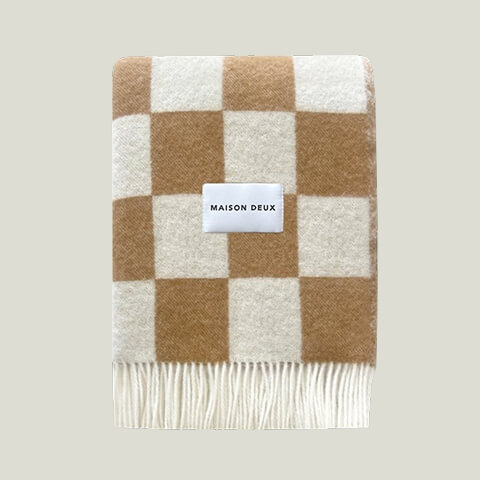 Checkerboard Blanket  by Maison Deux