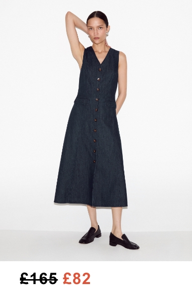 Chambray Waistcoat Dress