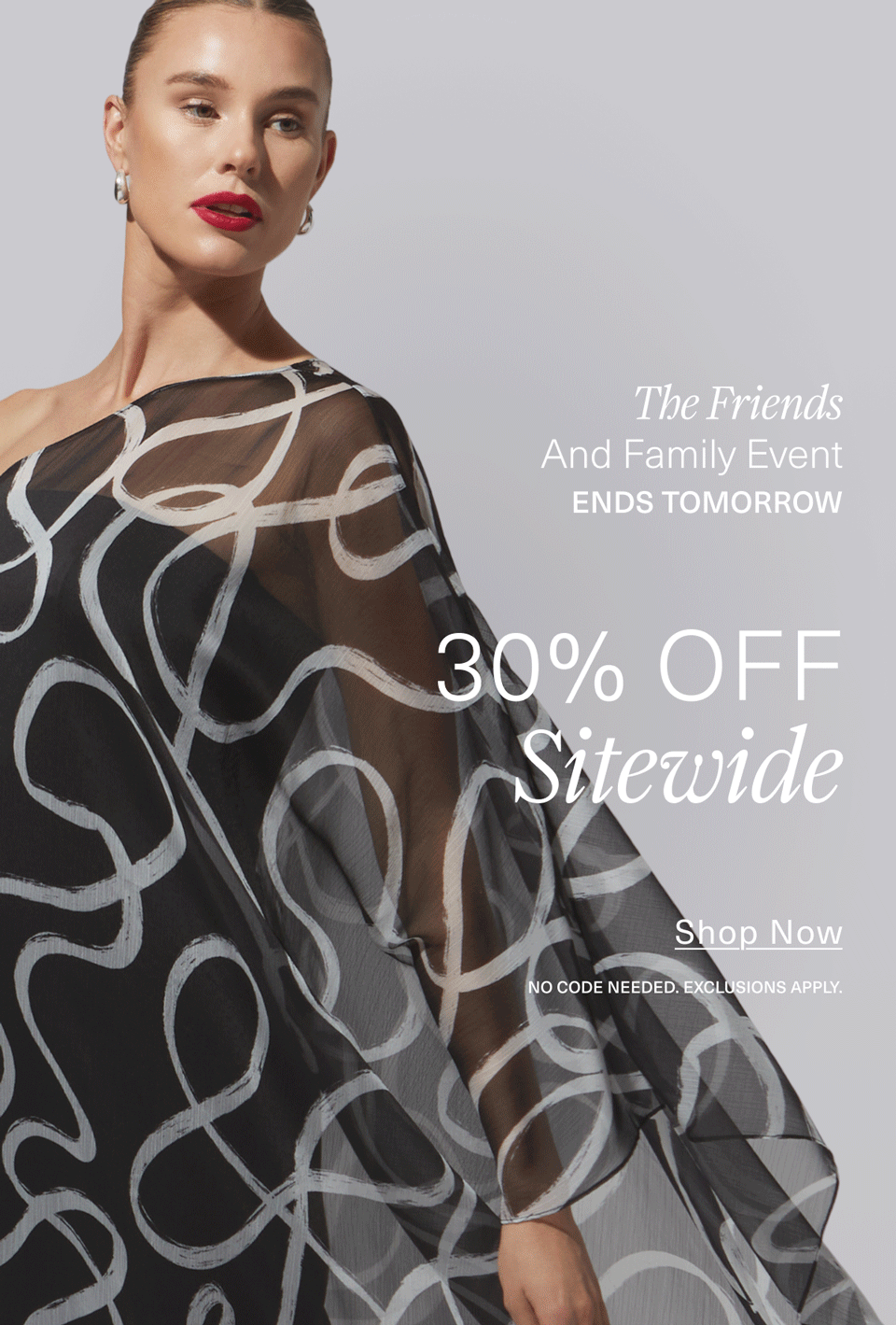 The Friends and Family Event Ends Tomorrow | 30% Off Sitewide | Shop Now | No code needed. Exclusions apply.
