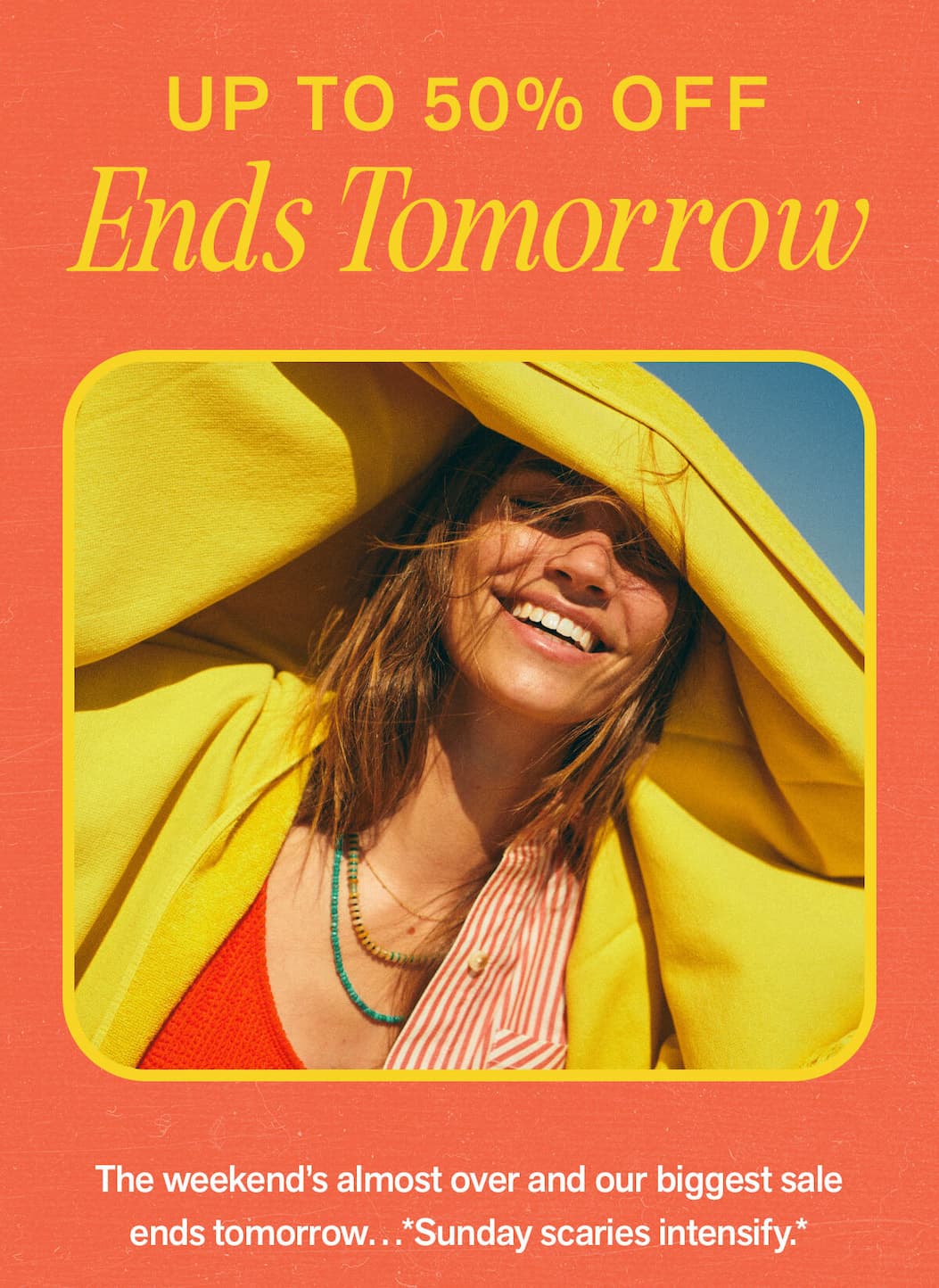 Ends tomorrow.