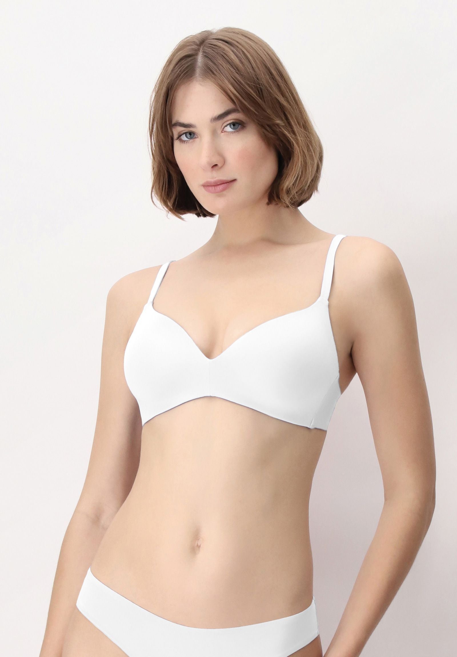 Image of Perfect Fit Padded Balconette without Underwire - White