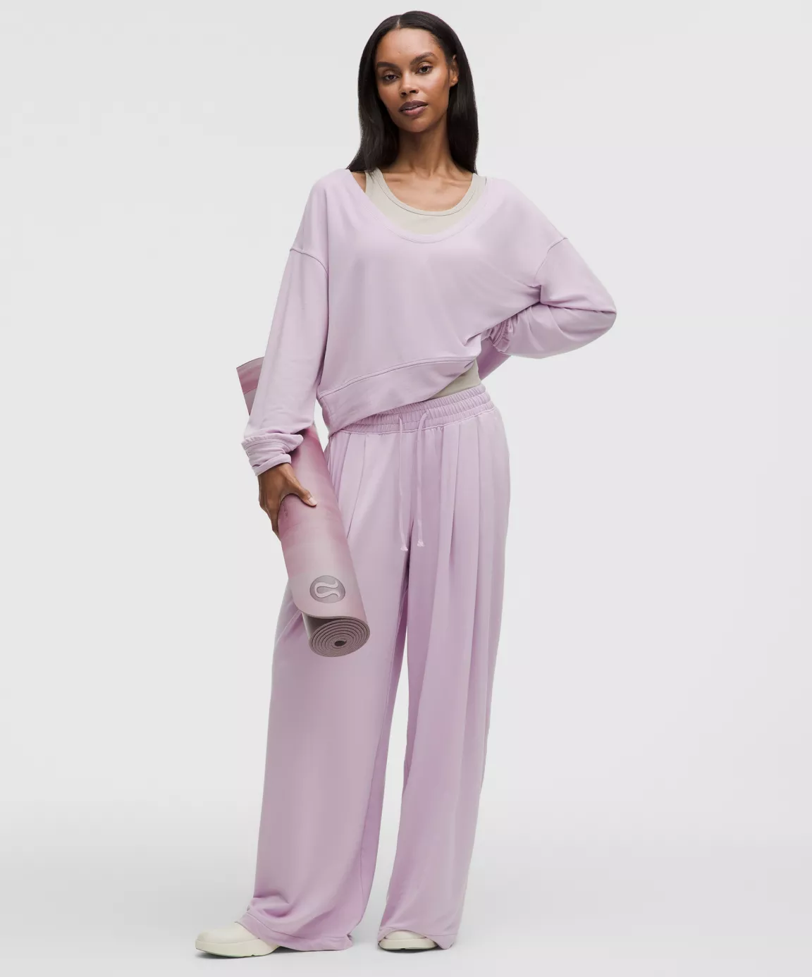 BeCalm Scoop-Neck Pullover