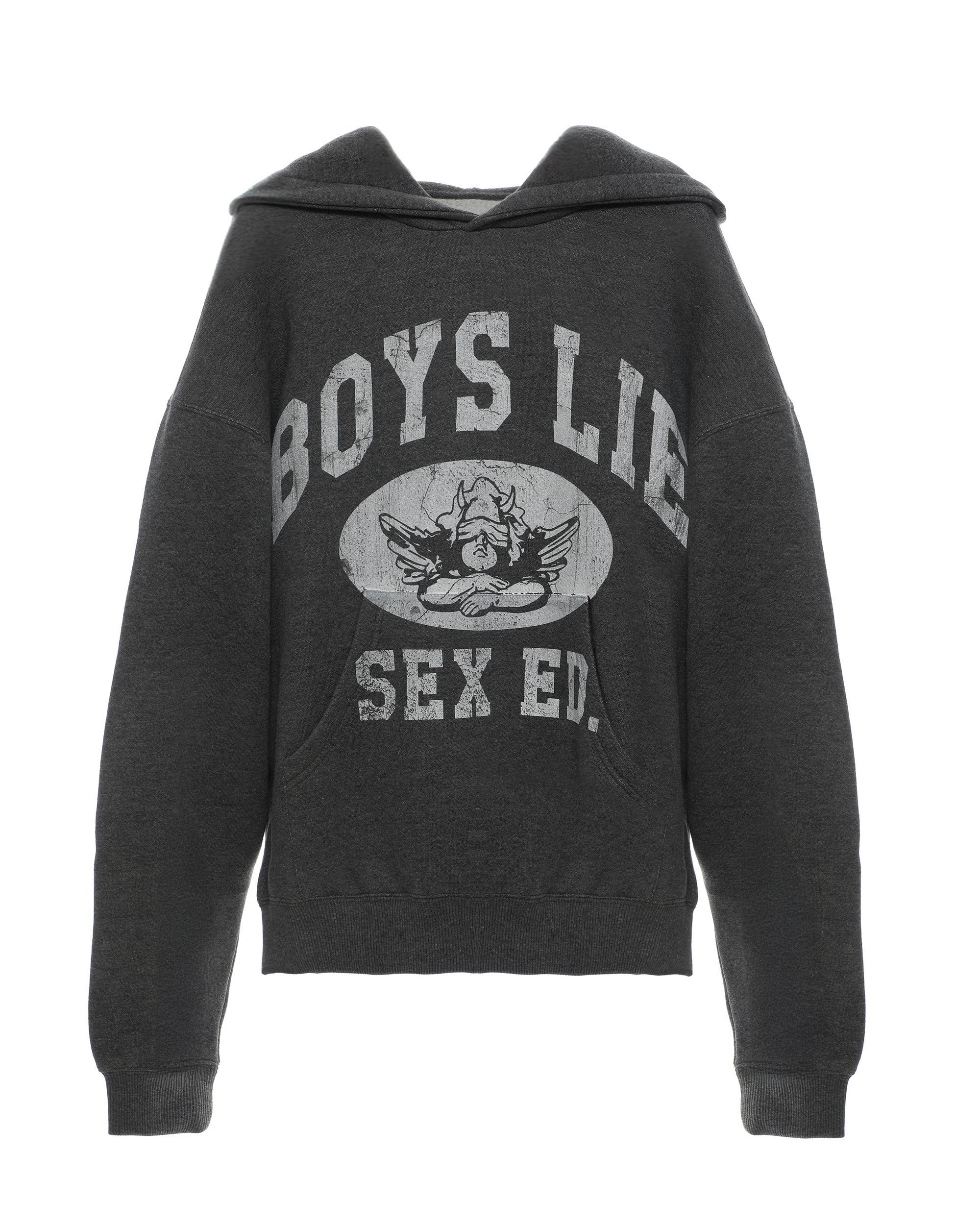 Image of Dark Grey Sex Ed. Racer Hoodie