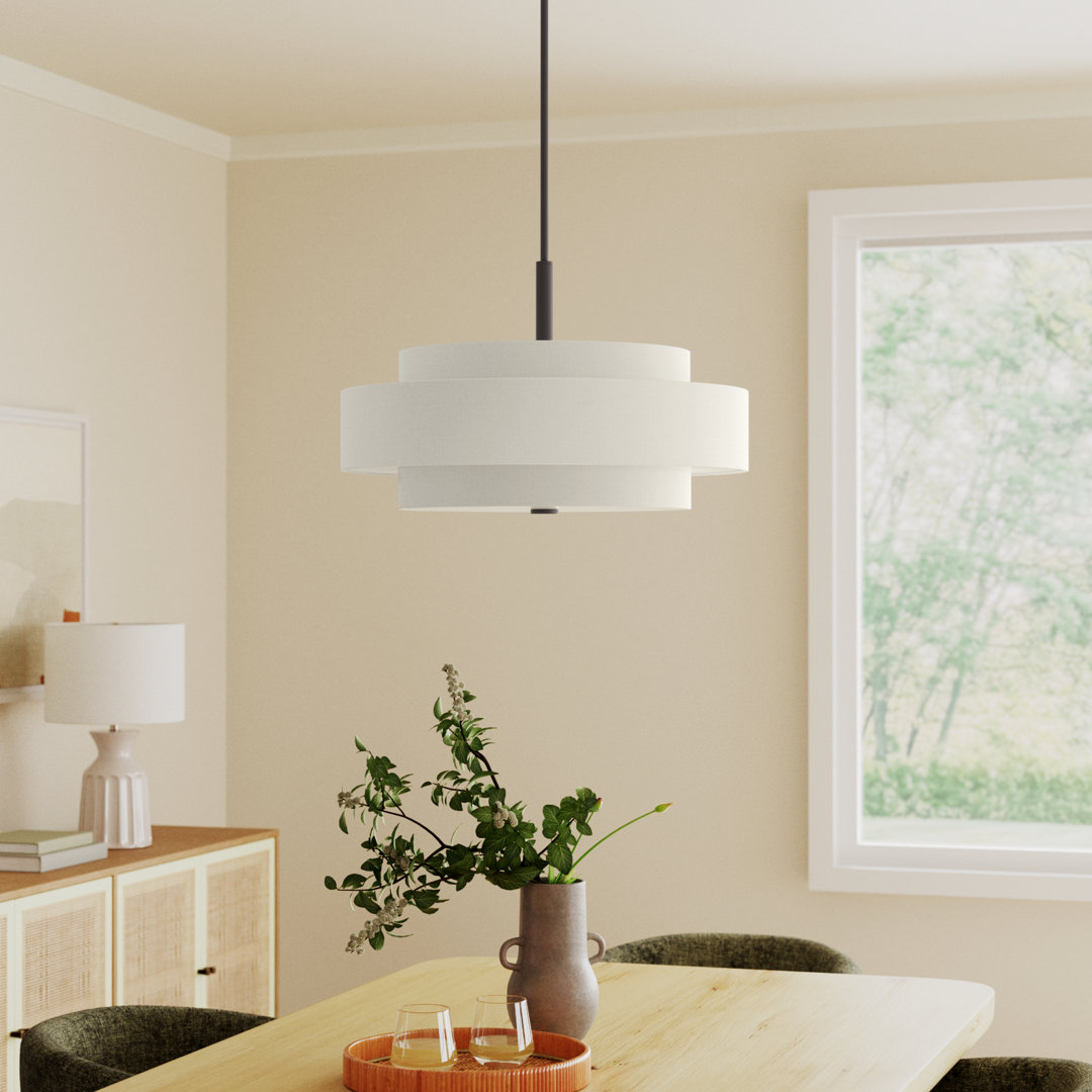 Flaire 5 - Light Shaded Drum Chandelier