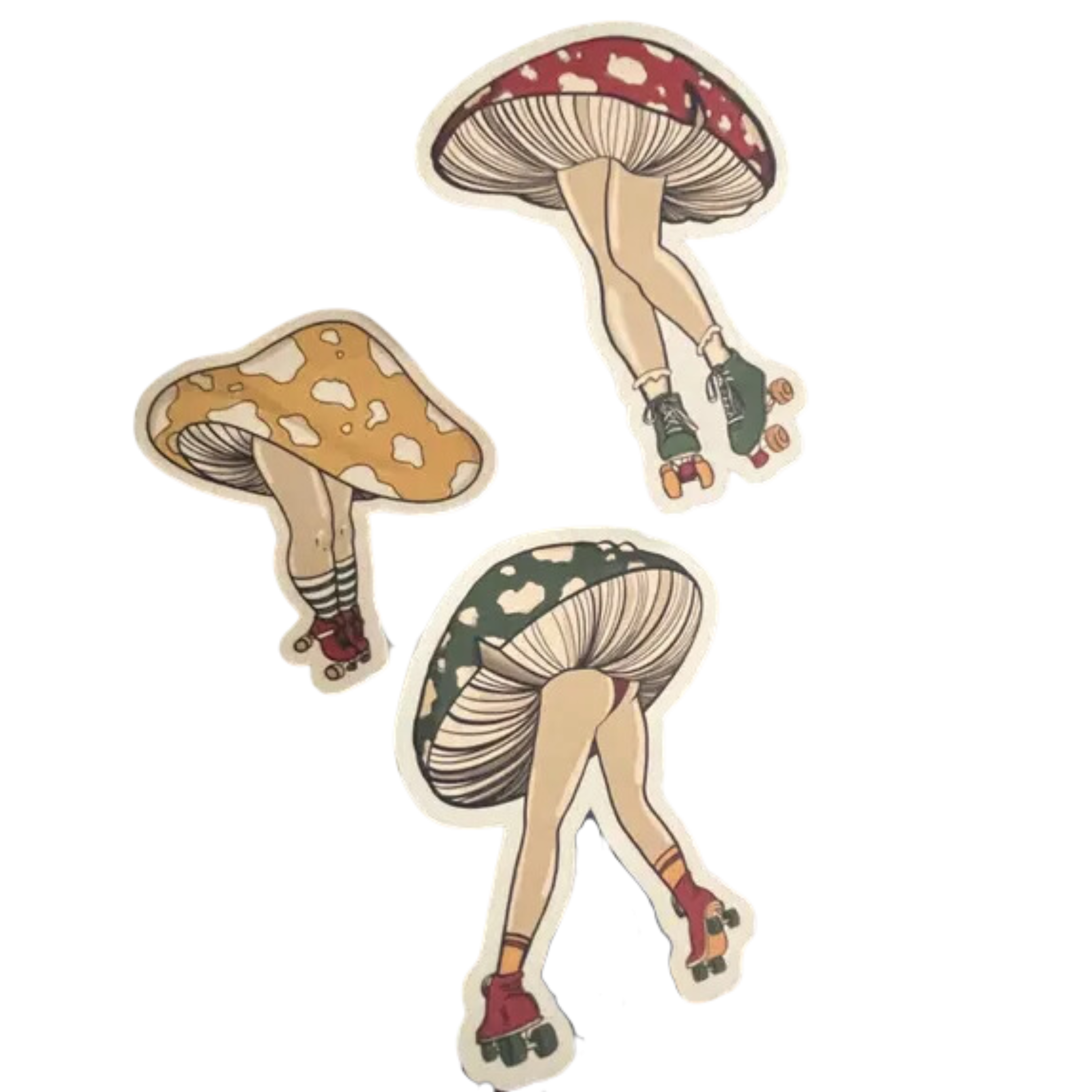 Image of Mushroom Skater Vinyl Sticker
