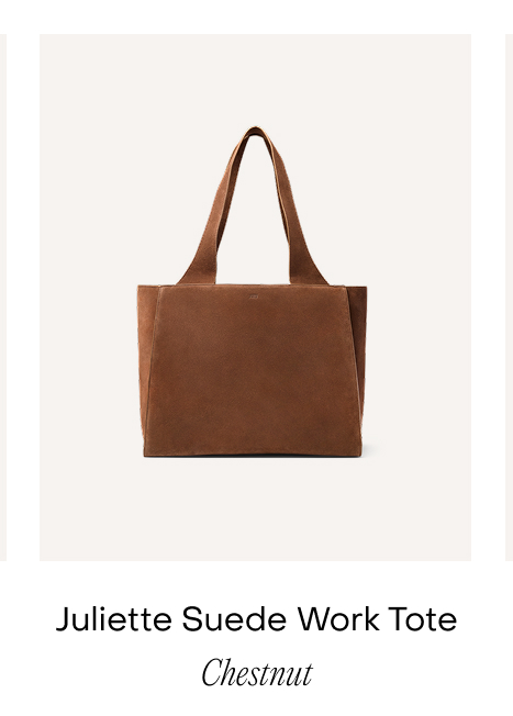 Juliette Suede Work Tote Chestnut