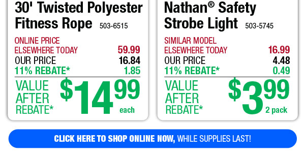 Nathan® Safety Strobe Light - ONLY $3.99 After Rebate*!