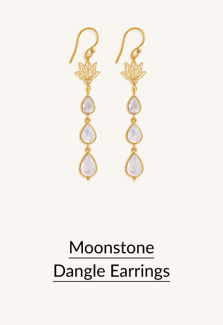 Moonstone Dangle Earrings