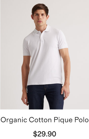 Organic Cotton Pique Polo