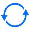 Two circular arrows icon