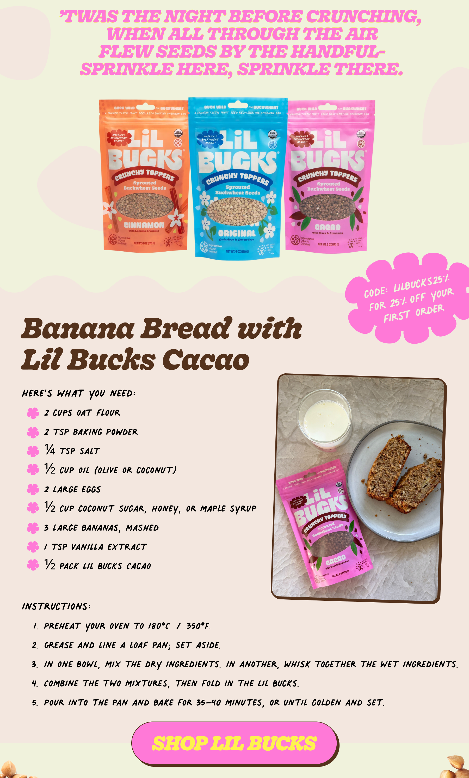 banana bread recipe