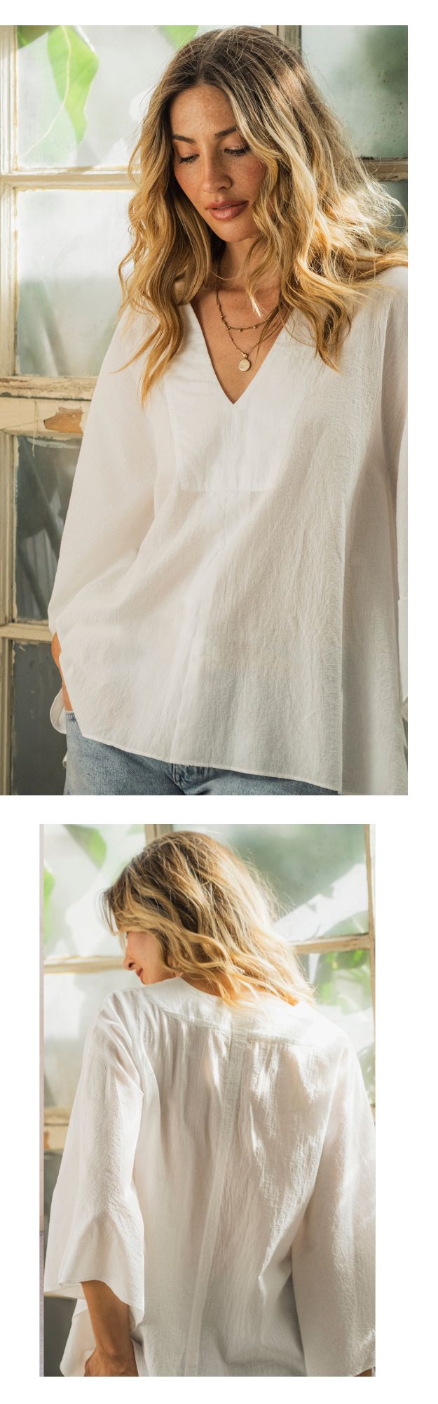 White Butterfly Top
