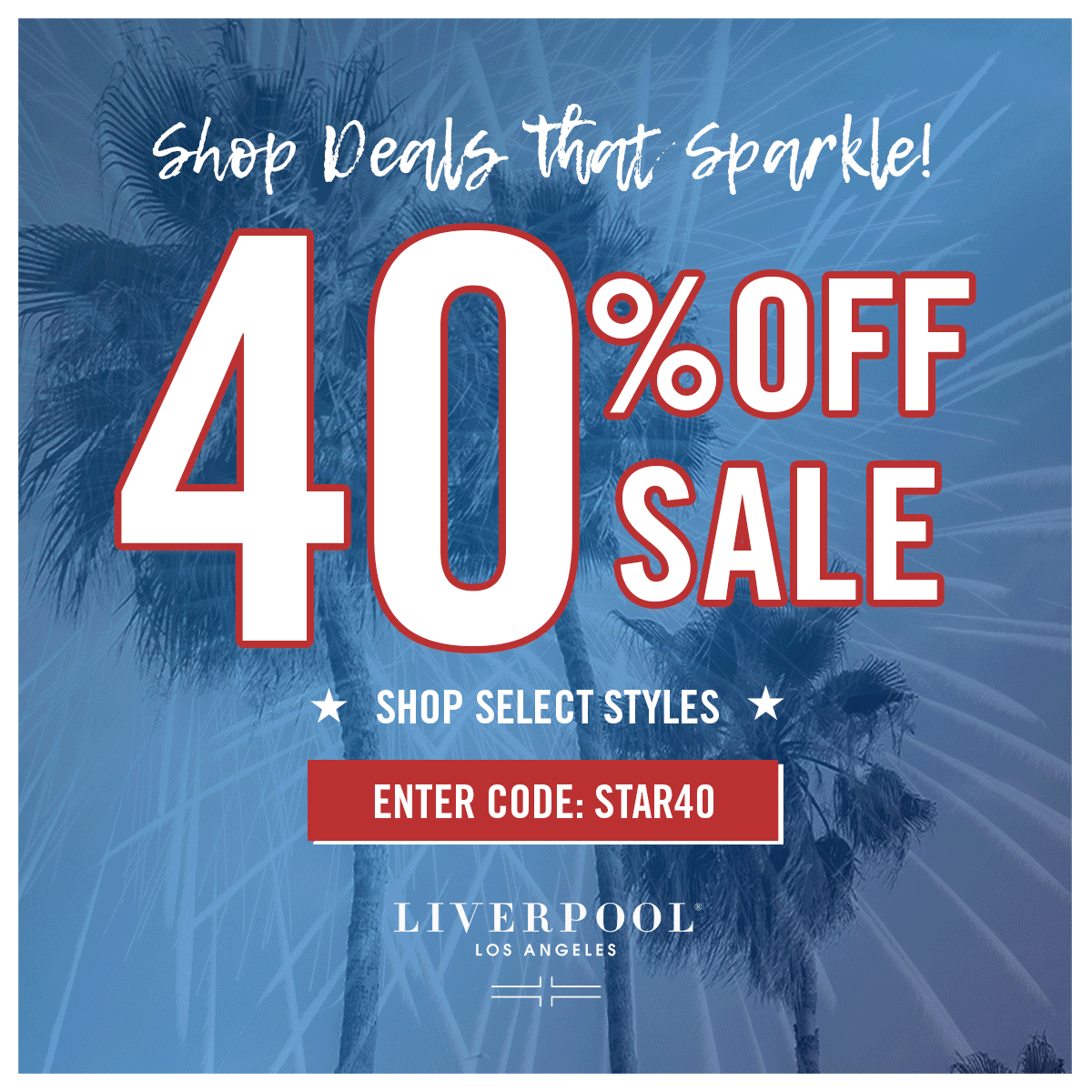 Shop Deals That Sparkle! Amazing Savings Continue! 40% Off with code STAR40