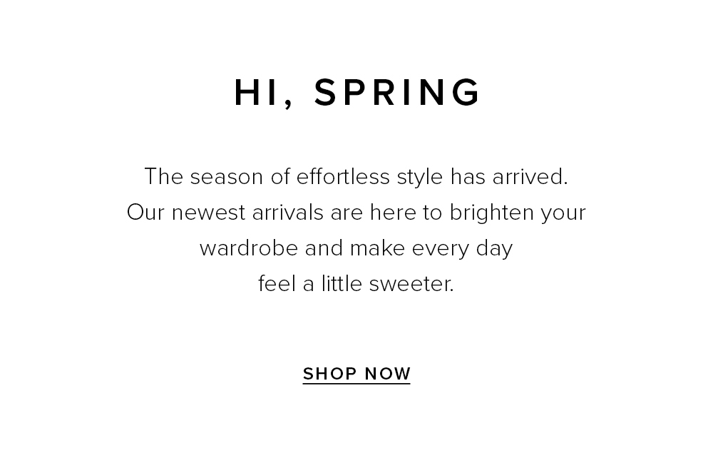 Hi, Spring