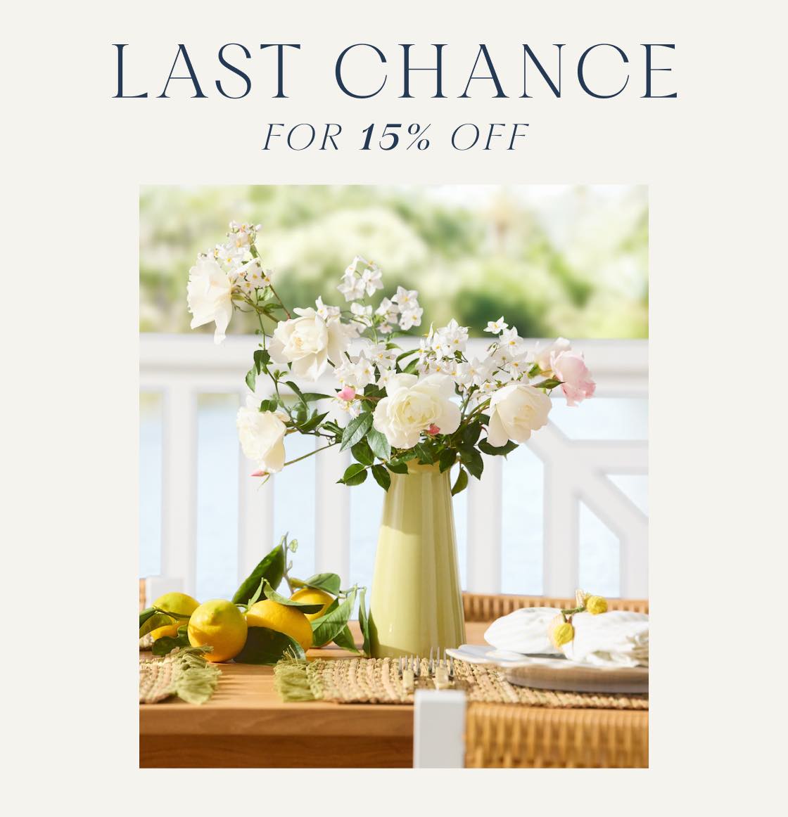Enjoy 15% off your first purchase.