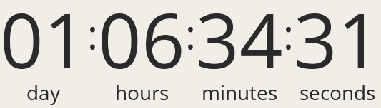 Countdown to the sale's end.
