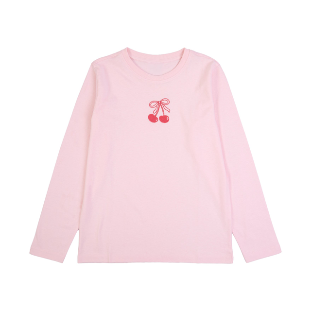 Kids' Long Sleeve Embroidered Tee