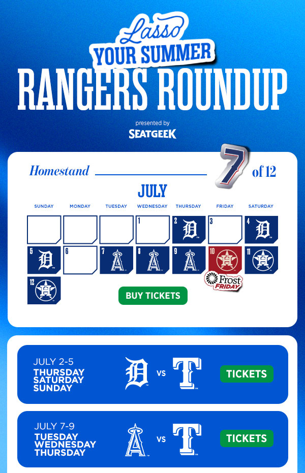 Rangers Roundup