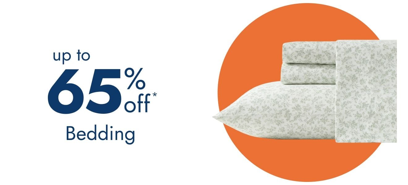 Bedding up to 65% off