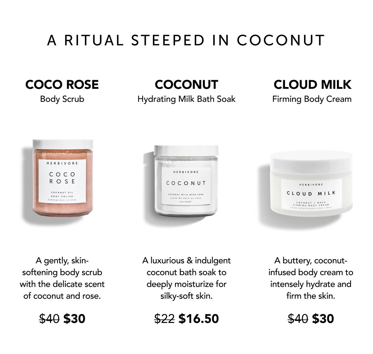 Save on hydrating Rituals: 2+ for 25% Coconut Line
