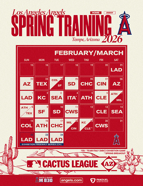 Los Angeles Angels - Spring Training - Tempe, Arizona 2026