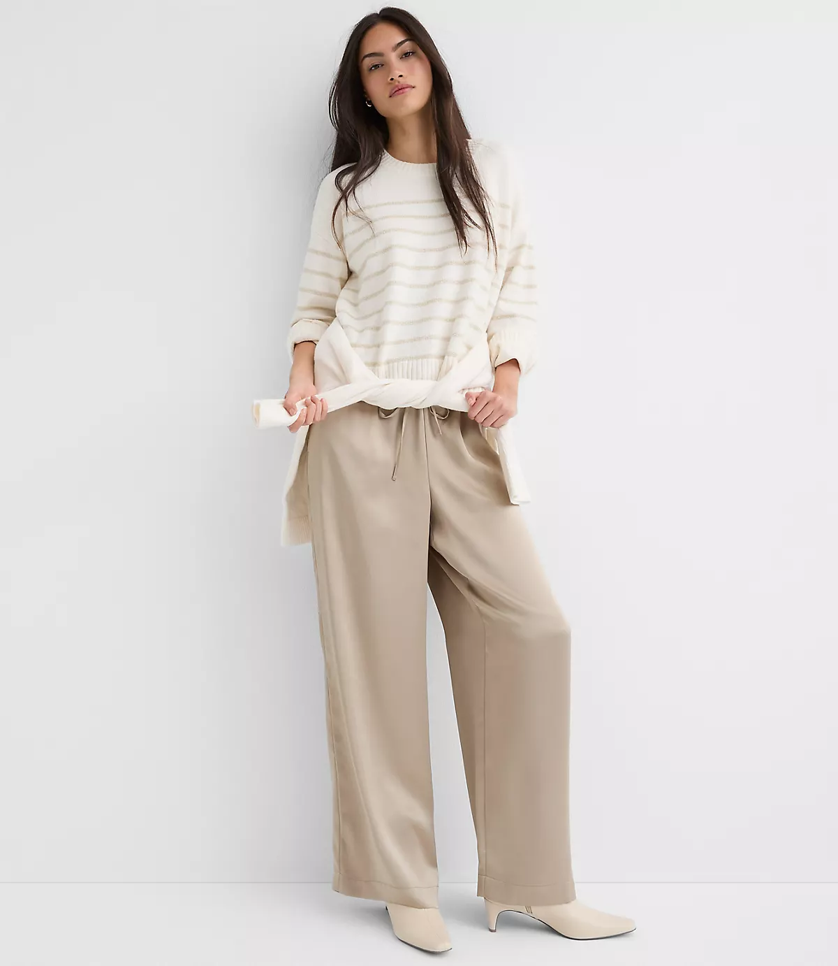 Sawyer Pull On Pants in Satin
