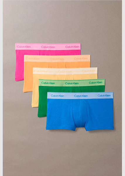 Trunks Calvin Klein Icon Cotton Stretch Paquete de 5 Hombre Multicolor