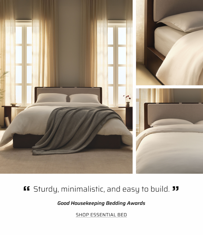 Sturdy, minimalistic, and easy to build.