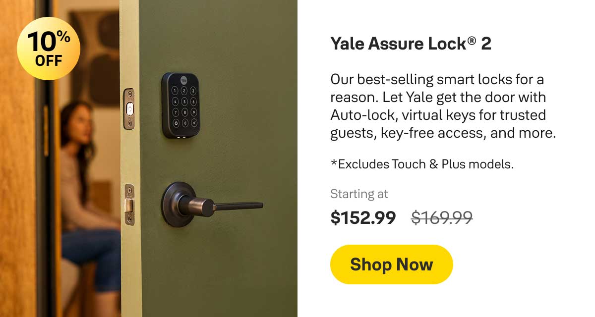 Save 10% on Yale Assure Lock 2.