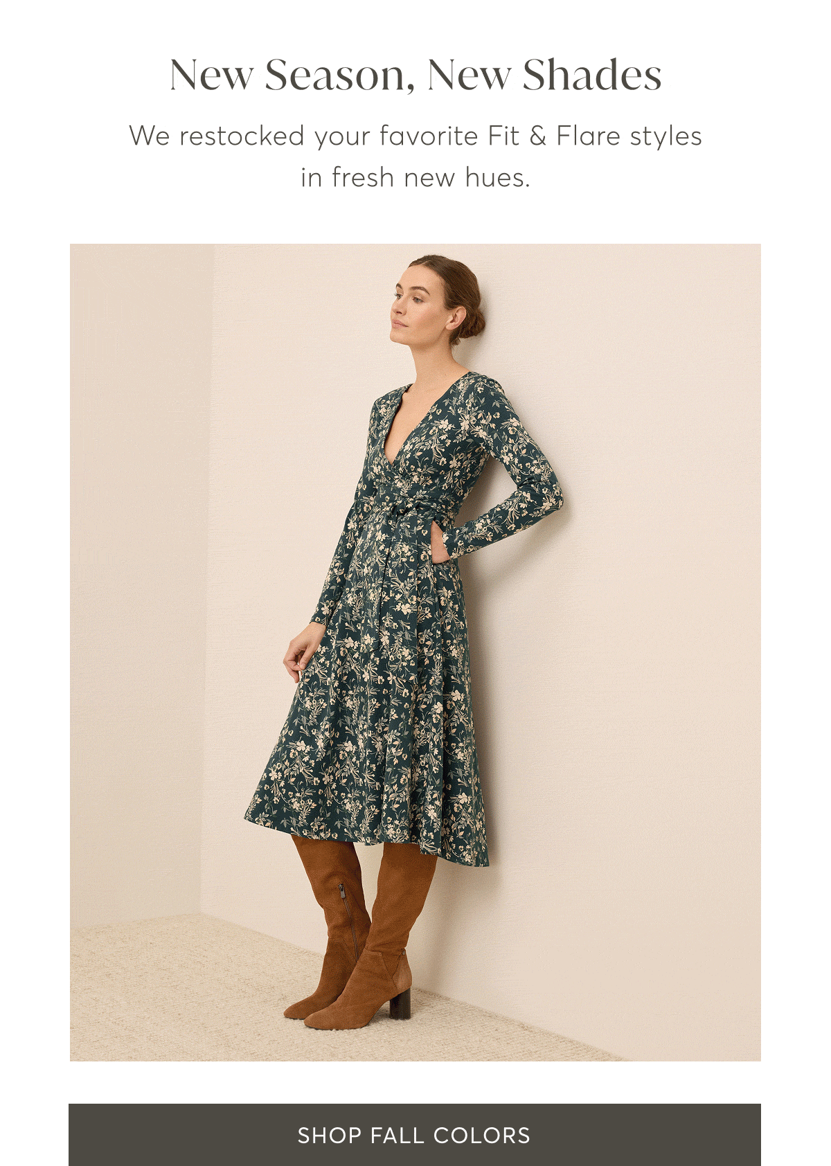 New In Fit & Flare The Cowl Neck Dress