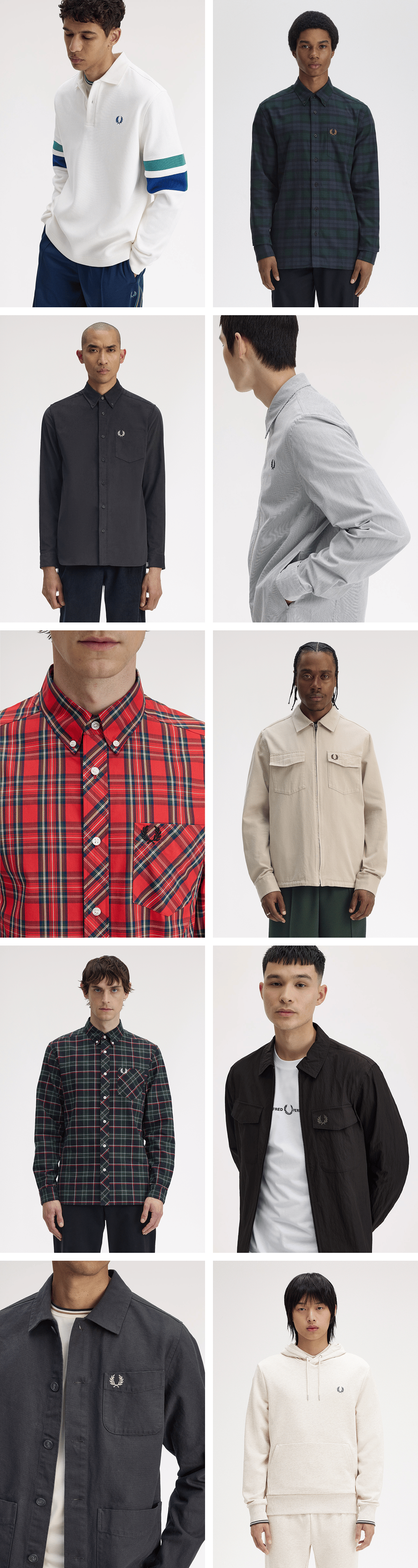 A selection of Fred Perry Sweatshirts and Jackets in the Sale