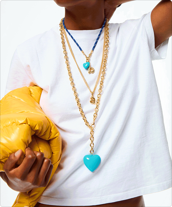 The Puffy Initial Necklace