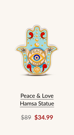Peace & Love Hamsa Statue