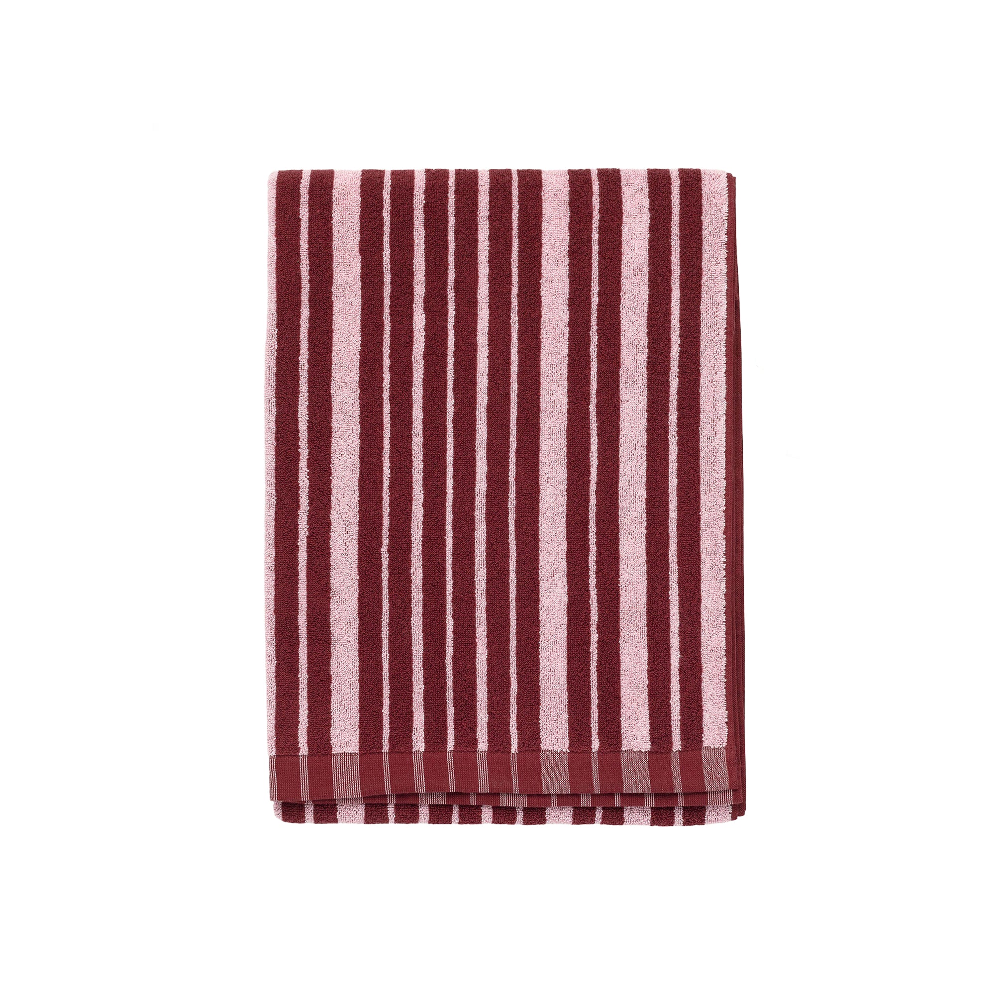 Image of Raide Towel, Burgundy and Pink