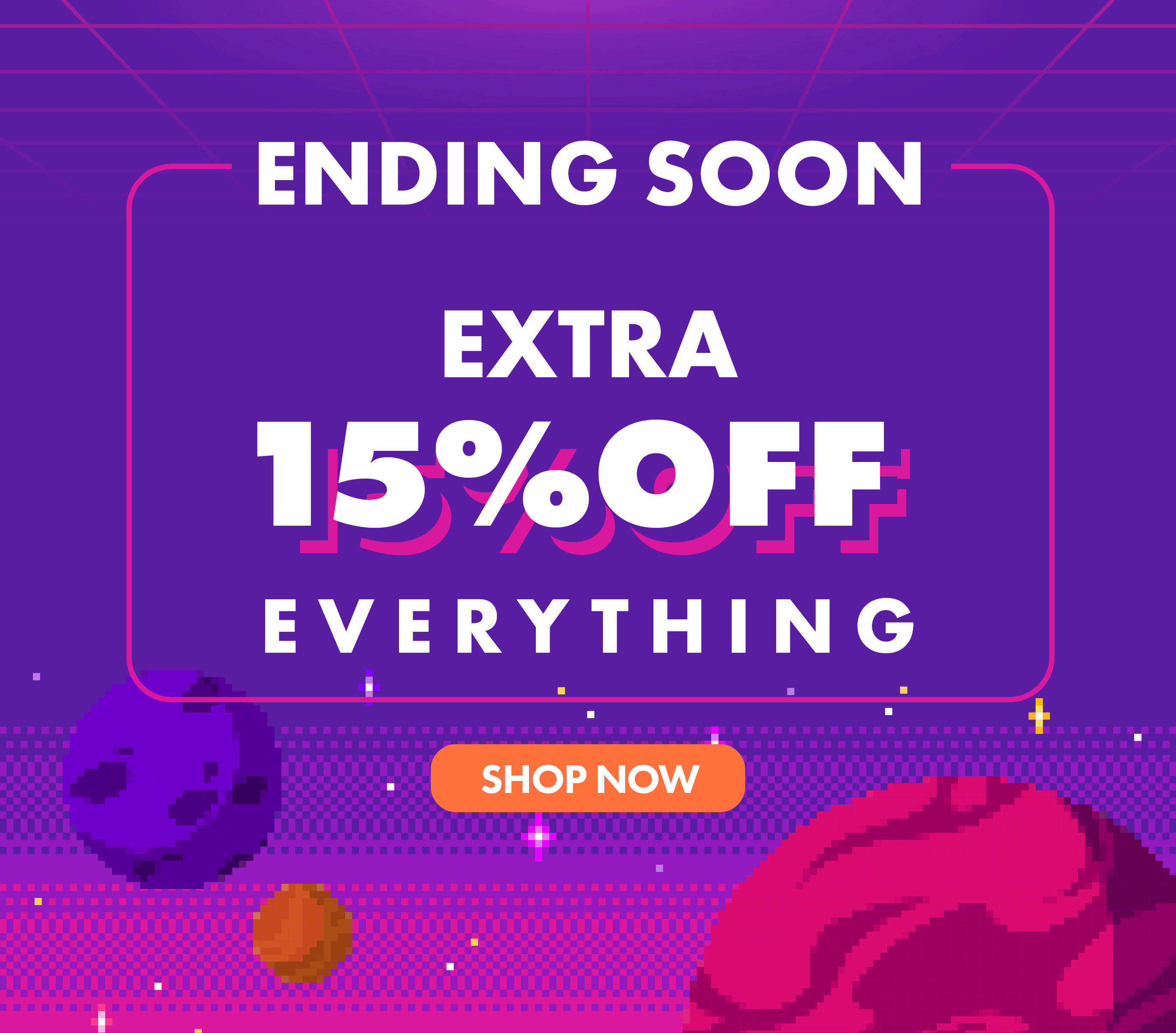 ending SOON, take an extra 15% off everything with code STACK15