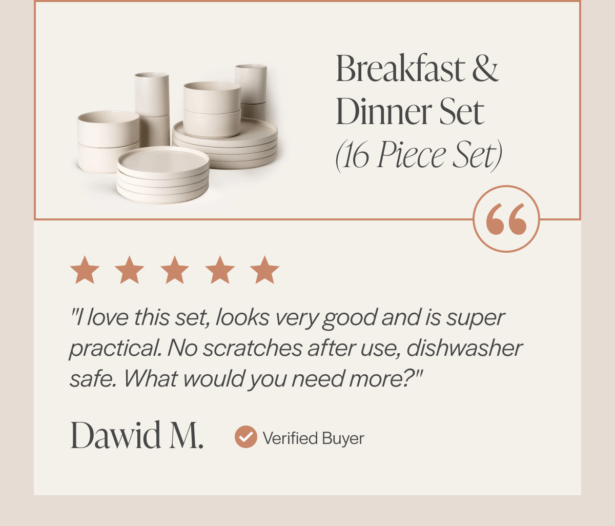 Breakfast & Dinner Set